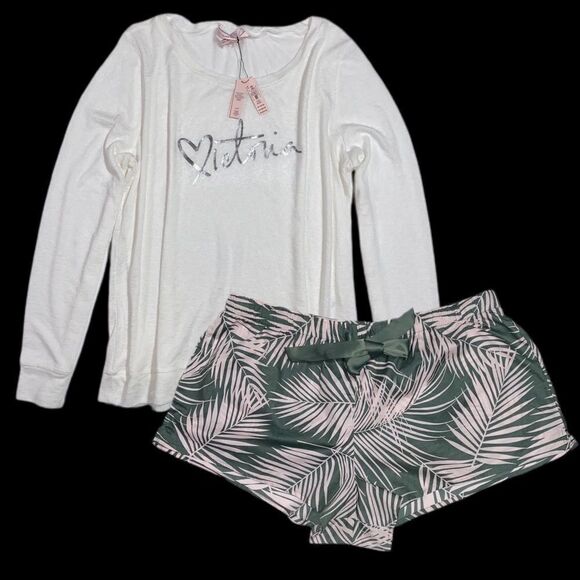 Victorias Secret Mayfair Shorts Soft top pajama Xl - Picture 1 of 8